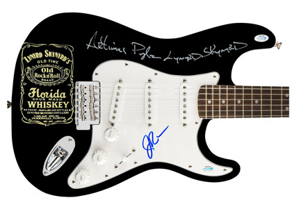 Lynyrd Skynyrd Signed Autographed Photo Graphics Guitar Exact Proof ACOA