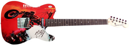 Meat Loaf Autographed Bat Out Of Hell Album LP Graphics Guitar Exact Video Proof Version 2