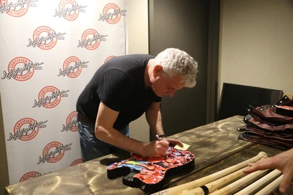 Warriors Cast Signed X7 Guitar with Custom Graphics Photo Art Exact Proof