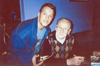 Les Paul Signed Autographed Jay Turser Guitar ACOA ACOA