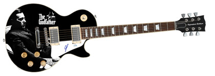 Al Pacino Signed Custom Graphics 1/1 Photo Guitar ACOA