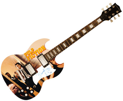 Bruce Willis Pulp Fiction Signed Custom Photo Graphics Guitar ACOA