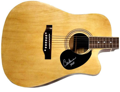 Carlene Carter Signed Autographed Acoustic Guitar