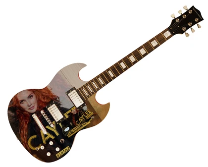Caylee Hammack Signed Autographed Custom Graphics Photo Guitar ACOA