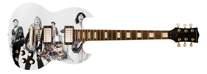 Cheap Trick Signed Autographed Custom Photo Graphics Guitar ACOA ACOA Version 5