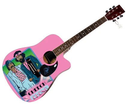 Cheech & Chong Tommy Signed 1:1 Signature Edition Graphics Photo Guitar
