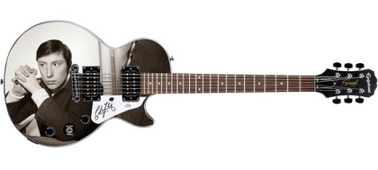 Chris Farlowe Signed Gibson Epiphone Les Paul Photo Graphics Guitar ACOA Version 2