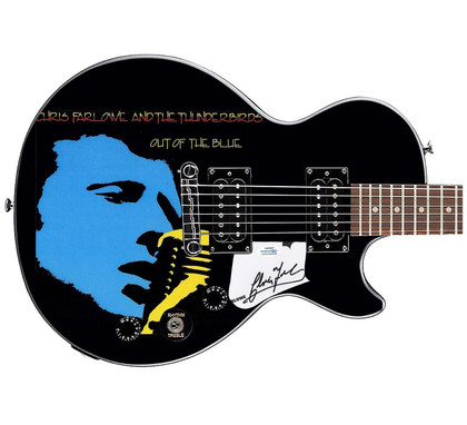 Chris Farlowe Signed Gibson Epiphone Les Paul Photo Graphics Guitar ACOA Version 4