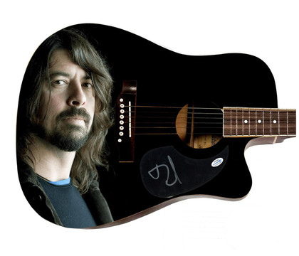Dave Grohl Signed Autographed Acoustic Graphics Guitar ACOA ACOA Version 2