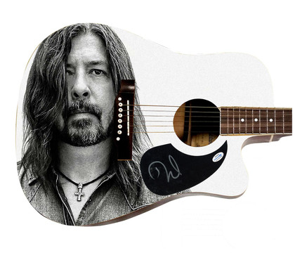 Dave Grohl Signed Autographed Acoustic Graphics Guitar ACOA ACOA Version 5