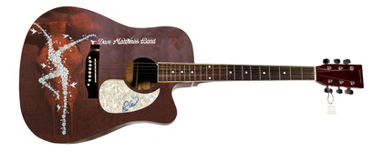 Dave Matthews Band Boyd Tinsley Signed 1:1 Graphics Photo Guitar ACOA