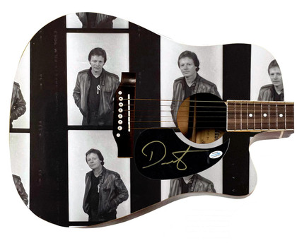 Delbert McClinton Signed 1:1 Signature Edition Graphics Photo Guitar ACOA Version 1