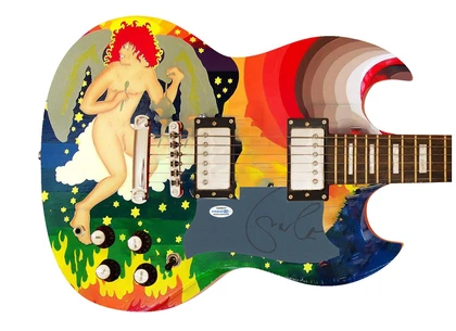 Eric Clapton Signed Autographed Custom Photo Graphics Guitar ACOA