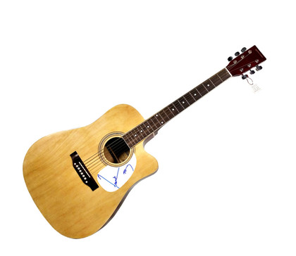 Frankie Muniz Signed Autographed Natural Acoustic Guitar