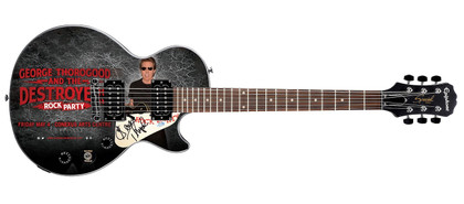 George Thorogood Signed Custom Graphics Gibson Epiphone Guitar ACOA