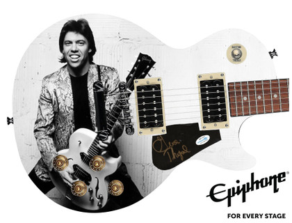 George Thorogood Epiphone Autographed Custom Photo Graphics Guitar ACOA
