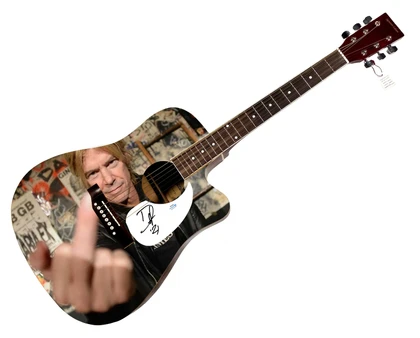 Guns N Roses Duff McKagan Signed Custom Graphics Photo Guitar ACOA