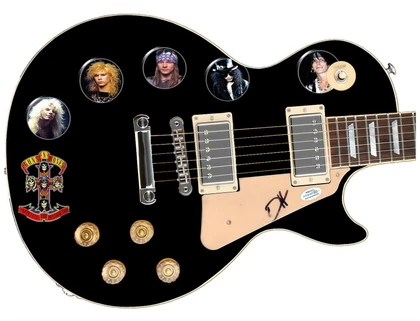 Guns N Roses Duff McKagan Signed Autographed 1/1 Custom Graphics Photo Guitar