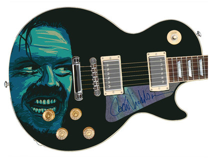 Jack Nicholson The Shining Here?s Johnny Signed 1/1 Custom Graphics Guitar