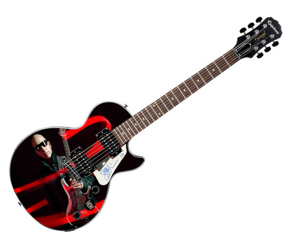 Joe Satriani Signed Gibson Epiphone Les Paul  Photo Graphics Guitar ACOA