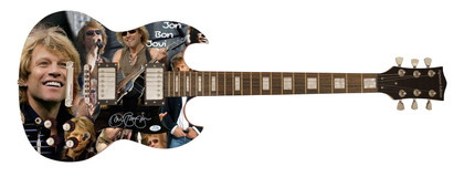 Jon Bon Jovi Signed Autographed Poster Photo Guitar ACOA