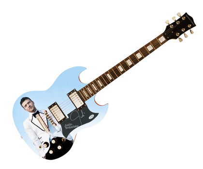 Justin Timberlake Signed Autographed Custom Photo Graphics Guitar ACOA ACOA
