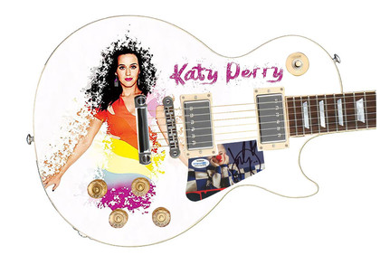 Katy Perry Smile Signed Autographed Custom Photo Graphics Guitar ACOA ACOA Version 5