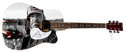Lee Brice Signed Custom Graphics 1/1 Acoustic Guitar ACOA