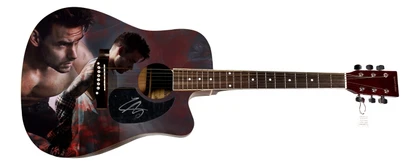 Liam Payne One Direction Signed 1:1 Signature Edition Graphics Photo Guitar