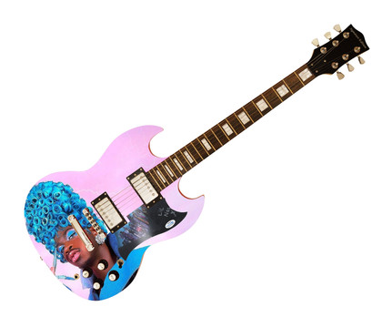 Lil Nas X Signed Autographed Custom Photo Graphics Guitar ACOA ACOA Version 2