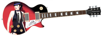 Liza Minnelli Signed Autographed 1/1 Custom Graphics Photo Guitar ACOA