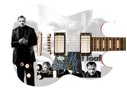 Meat Loaf Signed Autographed Custom Photo Graphics Guitar ACOA ACOA Version 1