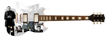 Meat Loaf Signed Autographed Custom Photo Graphics Guitar ACOA ACOA Version 1