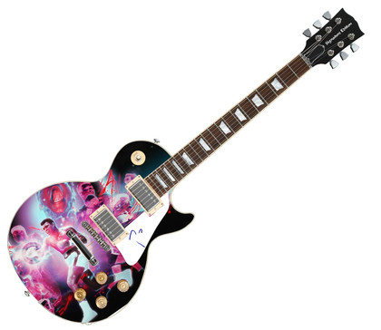Muhammad Ali Signed Custom Graphics 1/1 Photo Guitar