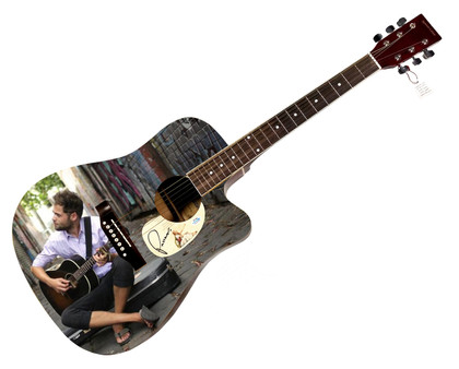 Passenger Signed Custom Graphics Photo Guitar ACOA