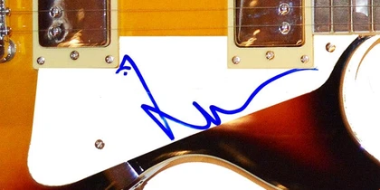 Pink Floyd Nick Mason Signed Autographed LP Guitar JSA