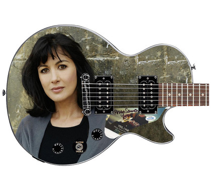 Polly Samson Signed Gibson Epiphone Les Paul Photo Graphics Guitar ACOA