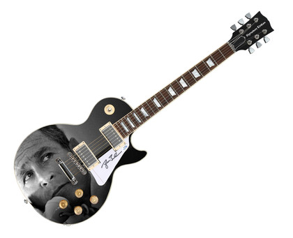 President George W. Bush Signed Custom Graphics Guitar ACOA Version 1