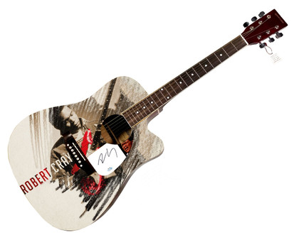 Robert Cray Signed Custom Graphics Photo Guitar ACOA ACOA