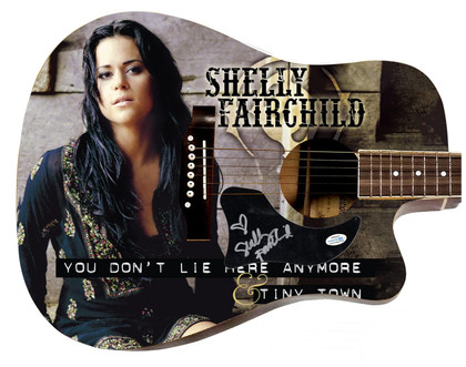 Shelly Fairchild Signed 1:1 Signature Edition Graphics Photo Guitar ACOA Version 2