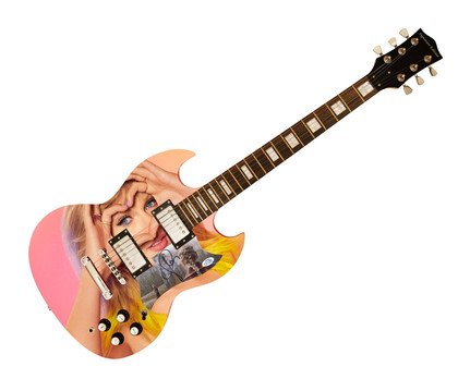 Taylor Swift Evermore Signed Autographed Custom Photo Graphics Guitar ACOA ACOA