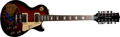 The Allman Brothers Warren Haynes Autographed 12-String Hand Airbrushed Guitar A