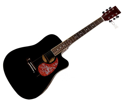 The Classic Rock All Stars Signed  w sketch Autographed Signature Edition Guitar