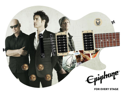 Train Epiphone Autographed Custom Photo Graphics Guitar ACOA
