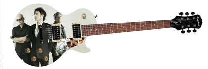 Train Epiphone Autographed Custom Photo Graphics Guitar ACOA