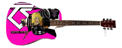 Twisted Sister Signed 1:1 Signature Edition Graphics Photo Guitar ACOA PSA