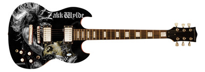 Zakk Wylde Signed Custom Graphics Photo Guitar ACOA