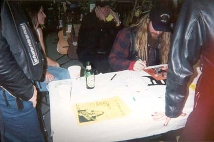 Zakk Wylde Black Label Society Signed Autographed Photo Guitar ACOA