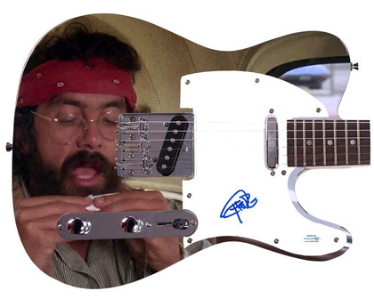 Cheech And Chong Tommy Signed Weed 420 Pot Guitar ACOA Version 1