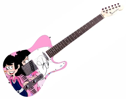 Donnie Osmond Signed Custom 1/1 Graphics Photo Guitar ACOA Version 1